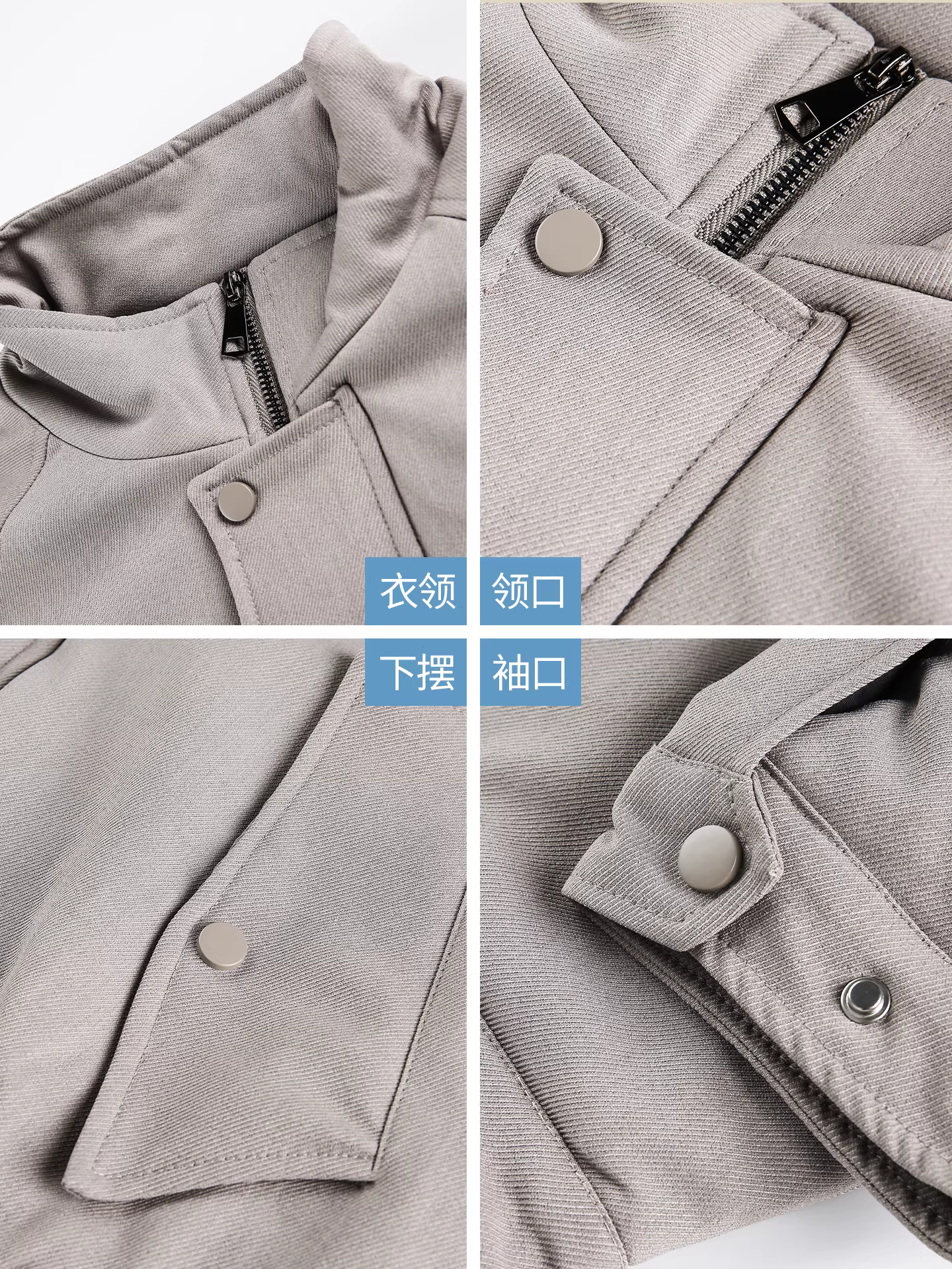 Áo khoác cổ đứng kiểu Mỹ thuần túy dành cho nam, mùa thu đông, áo khoác Harrington dáng ngắn dáng rộng, kiểu dáng thanh lịch, cao cấp.