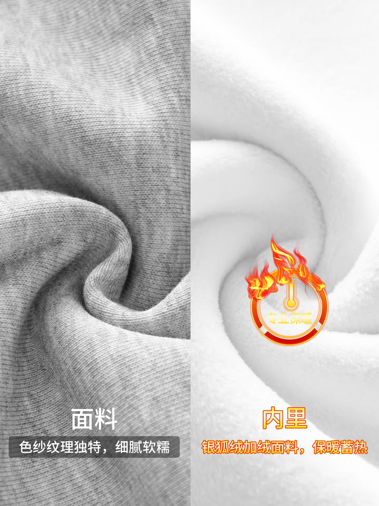 Áo nỉ giả hai lớp hạng nặng 400G dành cho nam, kiểu dáng rộng rãi phong cách Mỹ mùa thu đông, lót lông cừu và dày dặn, áo cổ tròn hợp thời trang để mặc nhiều lớp.