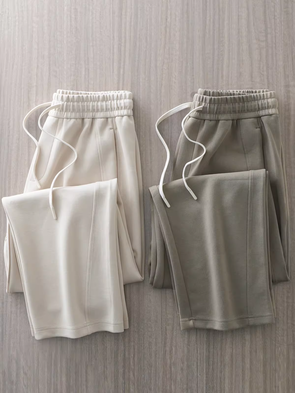 Quần jogger nam chất liệu dày dặn, kiểu dáng mới xuân thu 2024, xu hướng thời trang, thương hiệu nổi tiếng, dáng rộng xếp ly, ống đứng, quần thường ngày