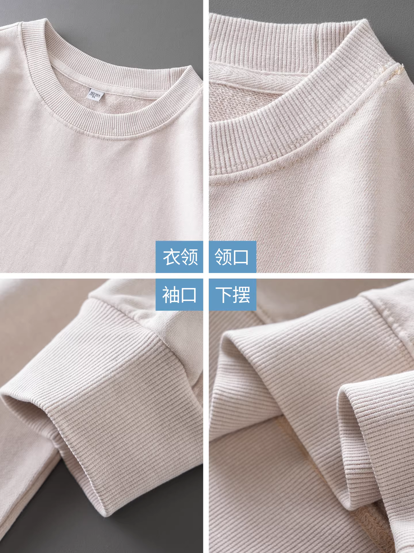 Áo thun cotton 100% dày dặn 360G dành cho nam, kiểu dáng Mỹ cổ điển mùa thu, áo thun dài tay đã qua xử lý làm mềm, áo thun trơn cổ tròn rộng rãi.