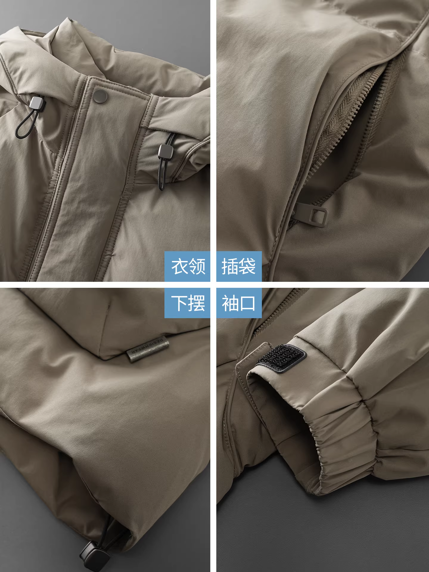 Áo khoác lông vũ 90% nguyên chất dành cho nam, mùa đông 2025, kiểu dáng mới dày dặn ấm áp, áo khoác parka trẻ trung có mũ.