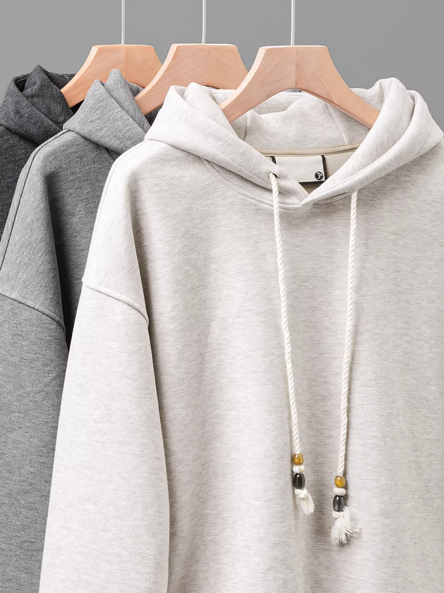 Áo hoodie nam chất liệu len dày dặn Pure Group 440G, màu đậm, kiểu dáng mới xuân thu 2025, phong cách Mỹ, dáng rộng, kiểu áo khoác chui đầu.