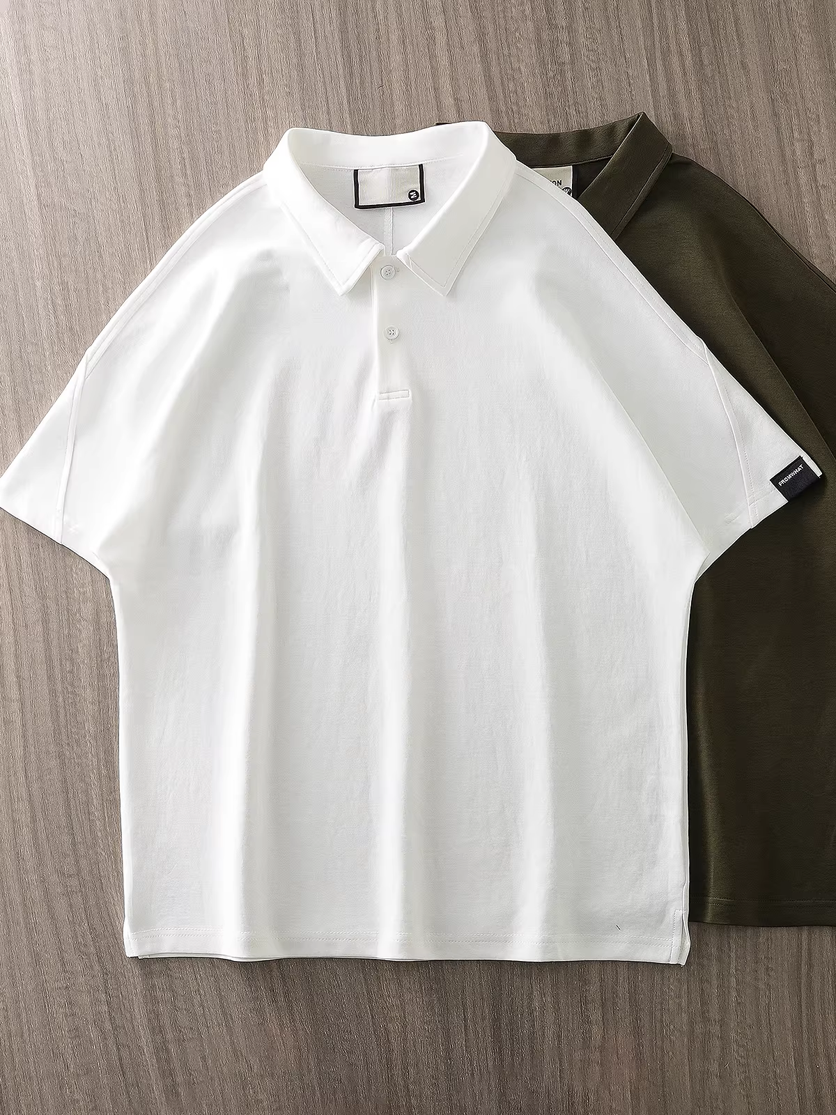Áo polo nam tay ngắn chất liệu dày dặn 250G, mùa hè mát mẻ, kiểu dáng thời trang cao cấp, thương hiệu hợp xu hướng, phối màu trơn, dáng rộng, cổ áo sơ mi dành cho nam