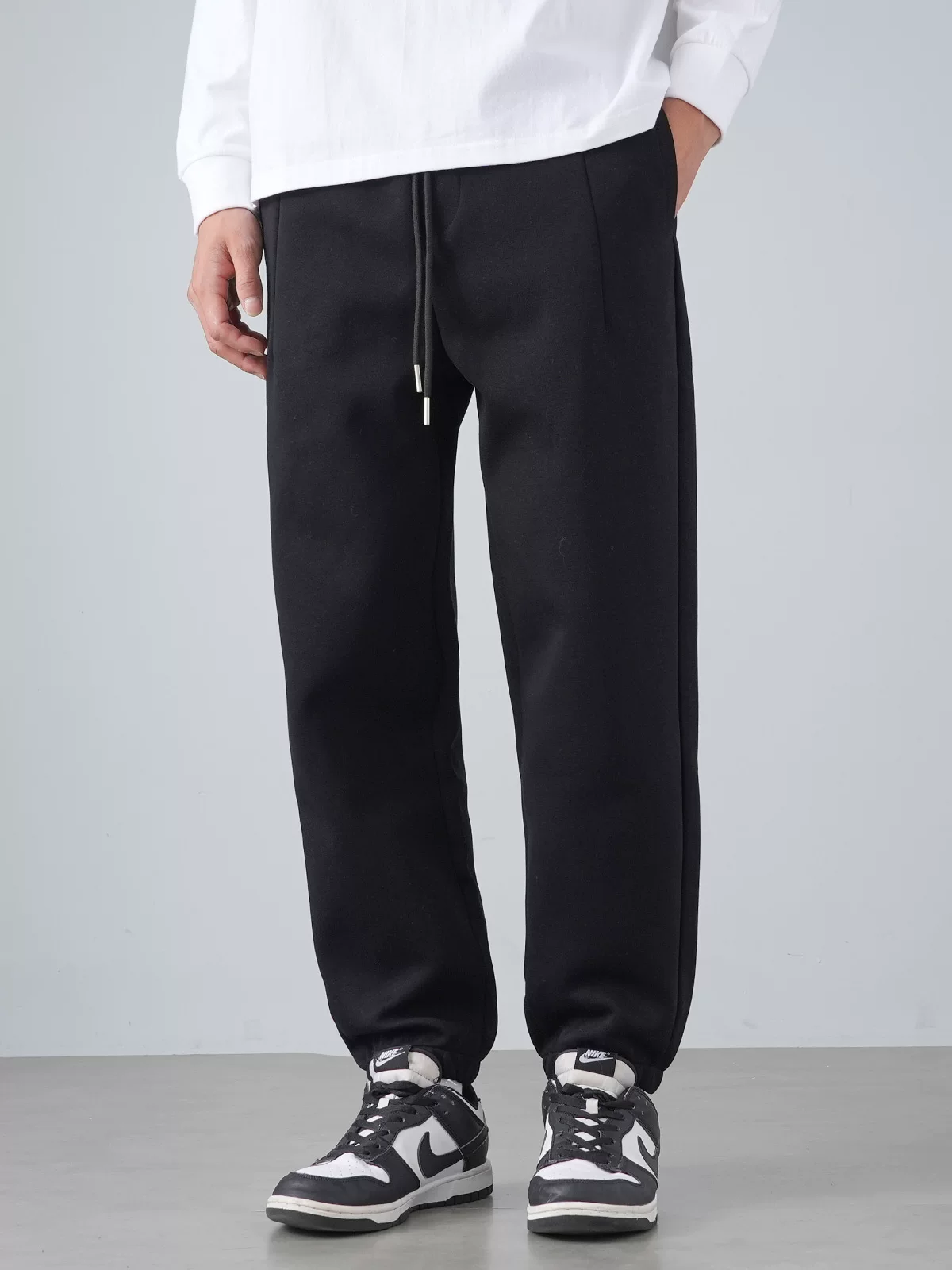 Quần jogger hạng nặng 400G dành cho nam, quần thể thao cotton nguyên chất dáng rộng phong cách Mỹ mùa xuân và mùa thu, quần dài thông thường đa năng dành cho thanh thiếu niên