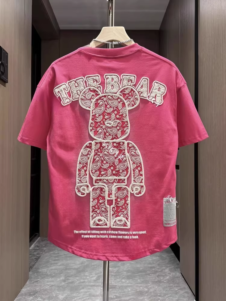 Áo thun tay ngắn in họa tiết mùa hè, kiểu dáng mới lạ, xu hướng thời trang, chất liệu mềm mại, form rộng, hàng xuất khẩu, giảm giá.