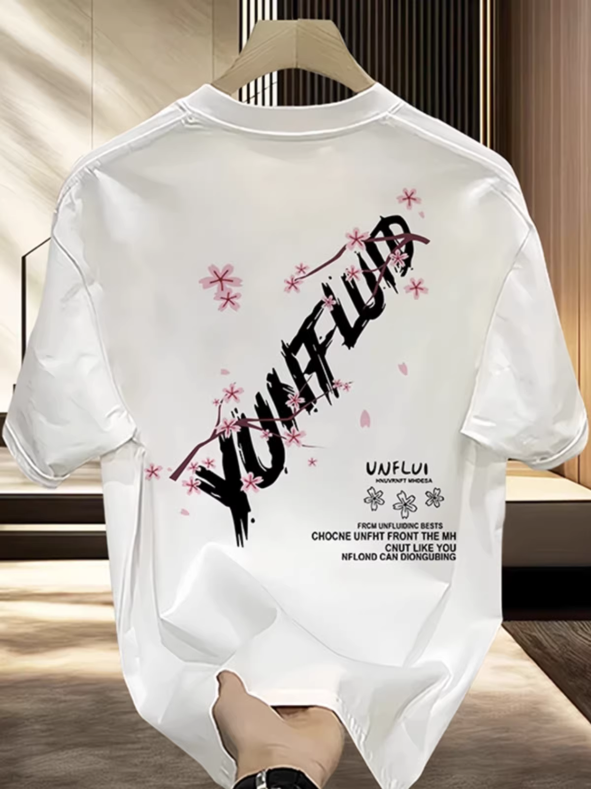 Đồ xuất khẩu dư thừa ~ Áo thun cotton in hình xuất khẩu, hàng xuất khẩu, chất liệu cotton nguyên chất, kiểu dáng đường phố Mỹ mùa hè, cổ tròn tay ngắn thời trang dành cho nam