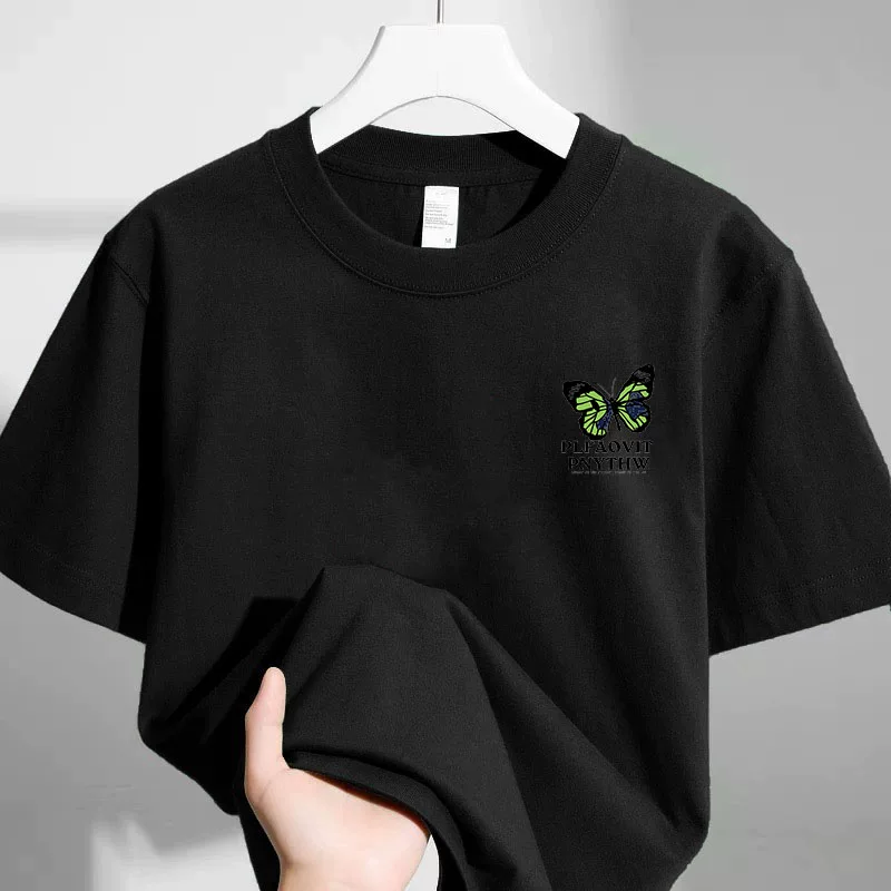 Giảm giá đặc biệt~ Hàng xuất khẩu hiệu nổi tiếng, áo thun cotton in họa tiết thời trang đường phố cổ điển, giảm giá