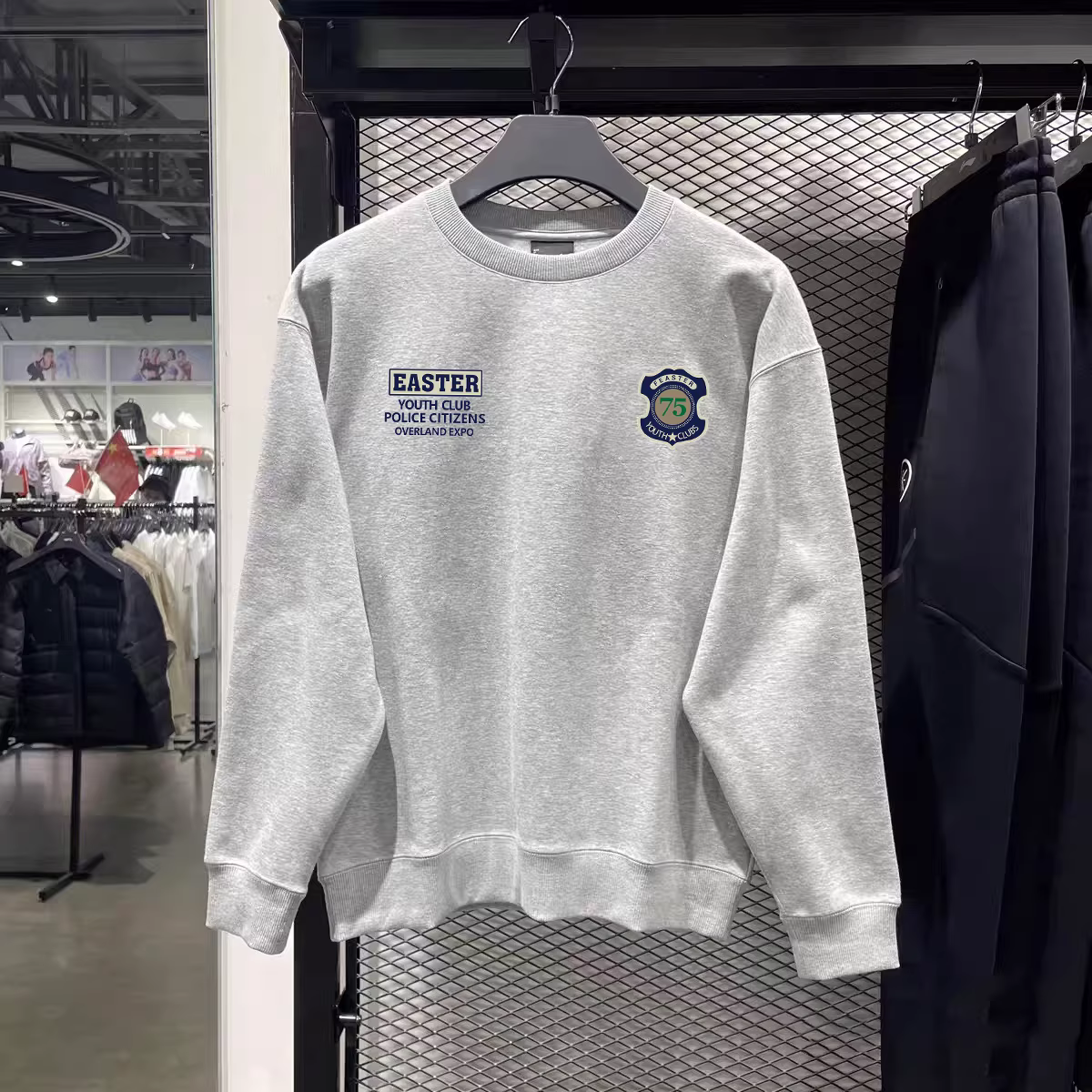 Outlet~ Hàng xuất khẩu thanh lý, áo sweatshirt mỏng kiểu Mỹ cổ điển thời thượng mùa thu mới giá rẻ