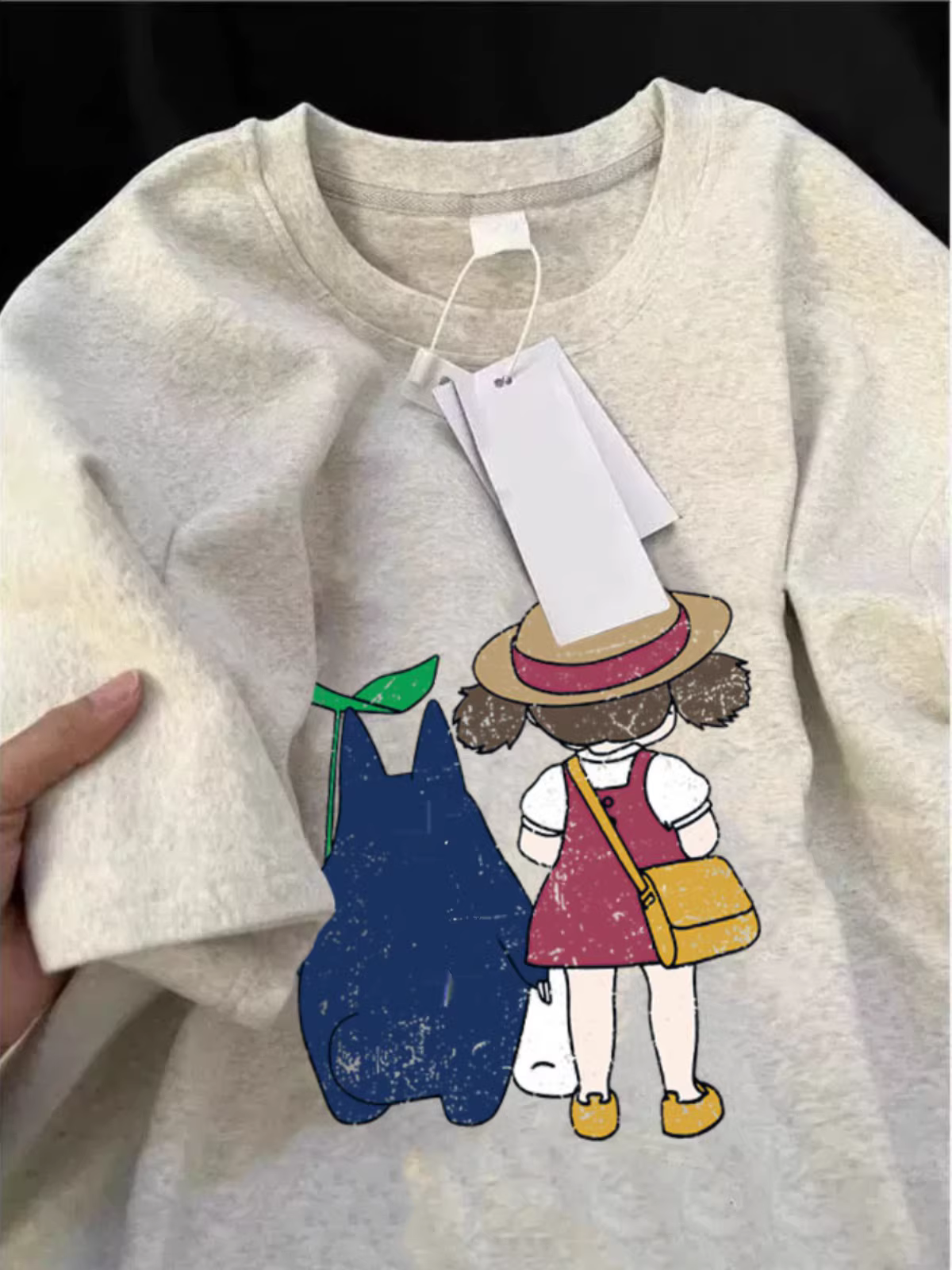 Hàng xuất dư thanh lý~ Áo thun ngắn tay in hình thương hiệu thời trang hoạt hình mùa hè chất liệu cotton dày dặn