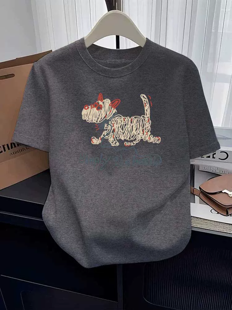 Outlet~ Áo thun ngắn tay chải mềm, dài ngang vai, hàng xuất khẩu chính hãng, thiết kế thời trang và chất liệu dày dặn dành cho nữ