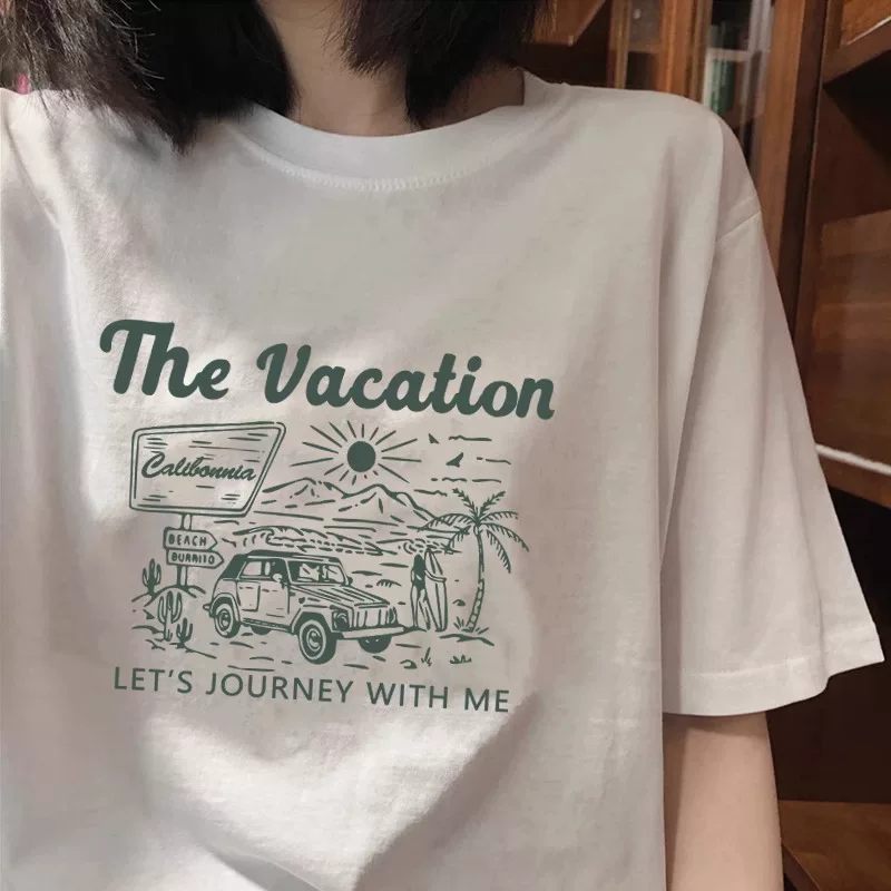 Giảm giá đặc biệt~ Hàng xuất khẩu chính hãng, hàng giảm giá, áo thun cotton ngắn tay đa năng phong cách ins mùa hè unisex