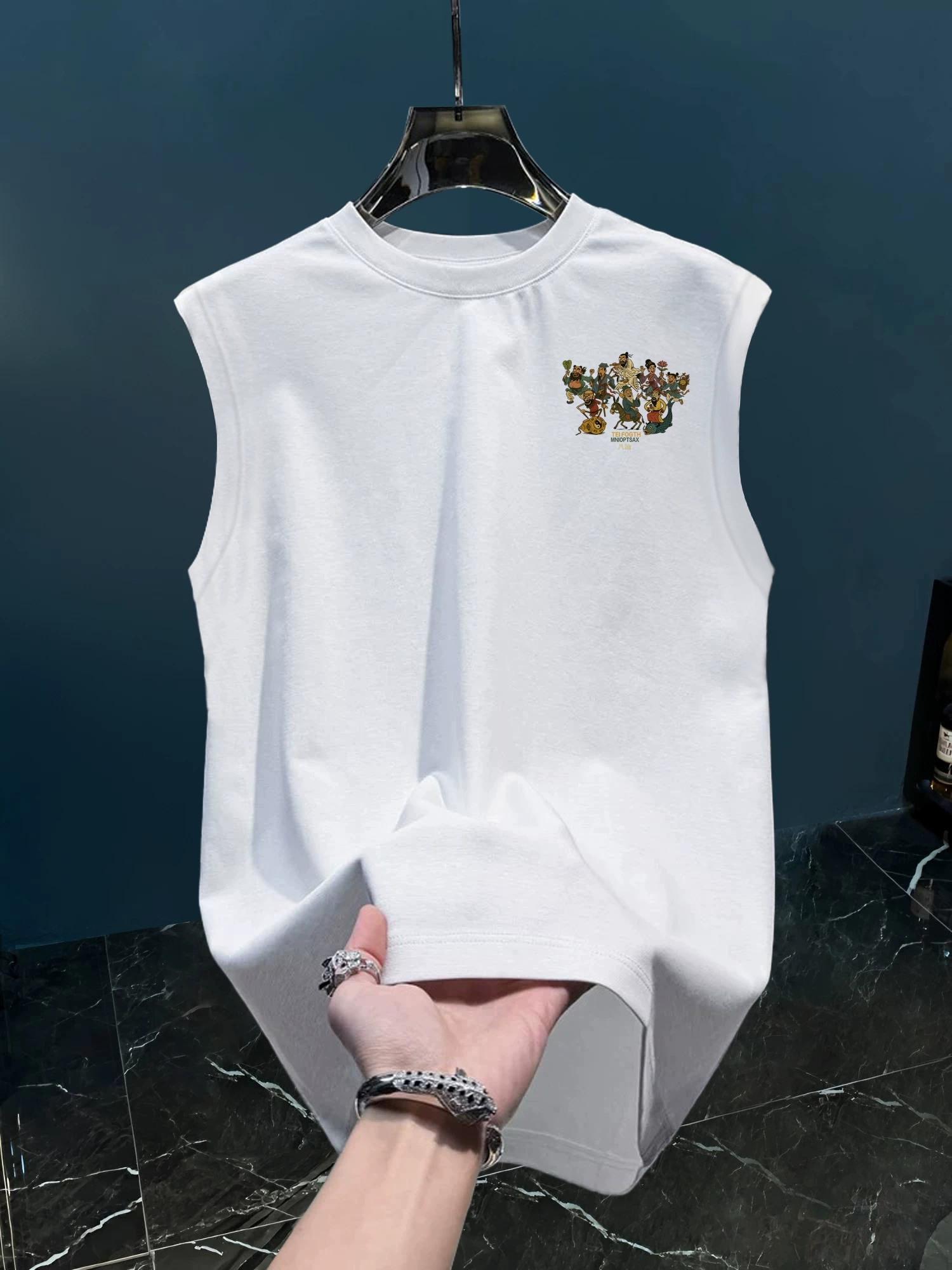 Áo gile cotton nguyên chất, kiểu dáng đa năng, thoải mái, mới, thời trang, hàng xuất khẩu, thanh lý kho.