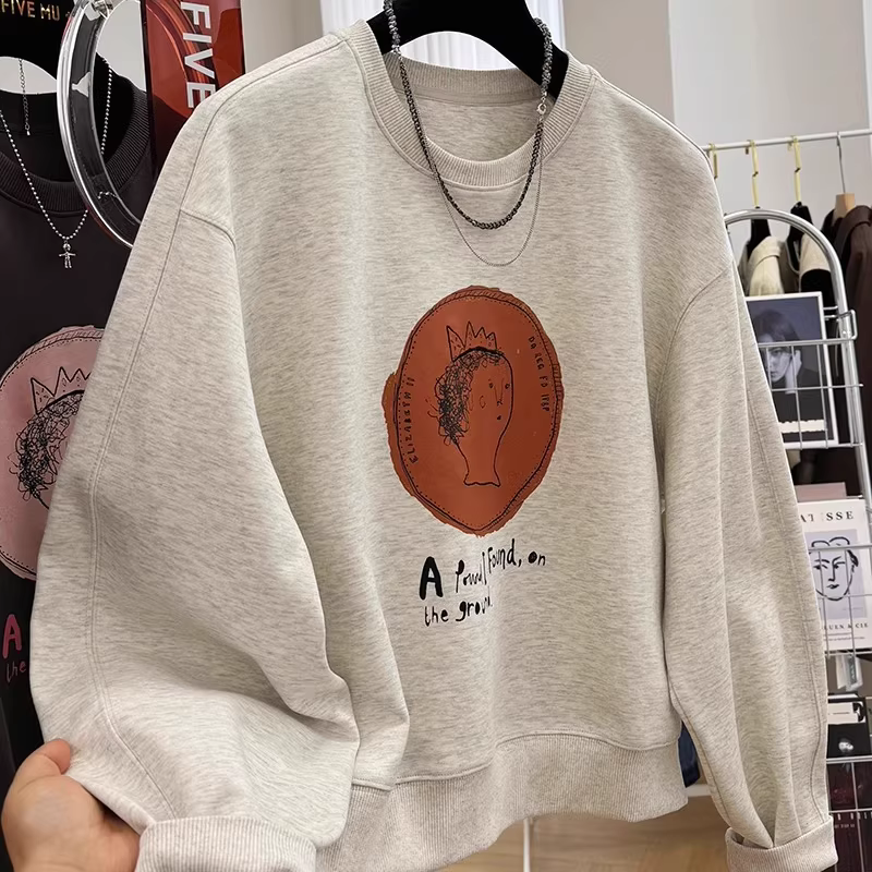 Xả kho hàng hiệu ~ Hàng tồn kho xuất khẩu, hàng cắt mác, áo khoác nỉ dày dặn đa năng mùa thu đông, kiểu dáng thường