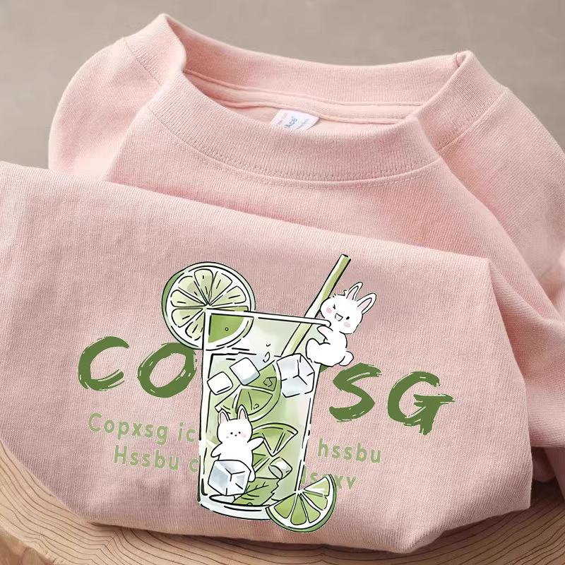 Outlet~ Hàng xuất khẩu giảm giá, áo thun cotton nguyên chất mới đa năng, tay ngắn, phong cách unisex mùa hè
