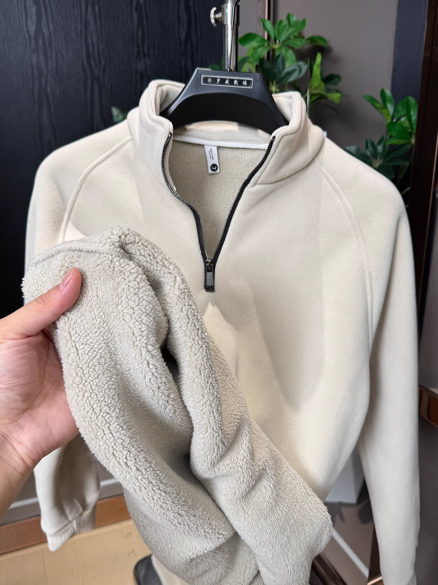 Áo nỉ nửa khóa kéo siêu dày giữ ấm mùa đông cho nam, kiểu dáng mới, hàng xuất khẩu chính hãng, giá cực tốt