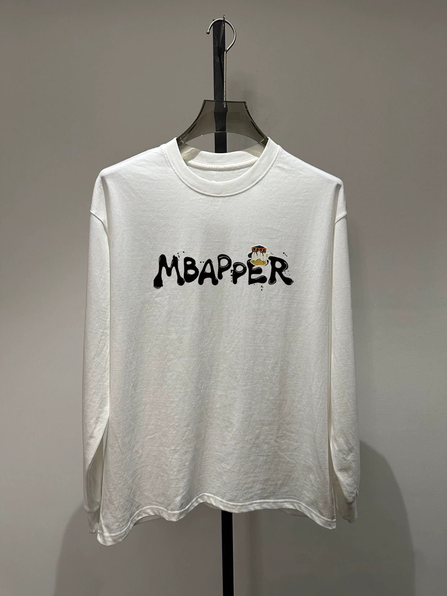 Outlet~ Hàng xuất khẩu thanh lý, áo thun dài tay đa năng unisex chất liệu cotton nguyên chất, kiểu dáng thời thượng mùa thu mới, giá hời