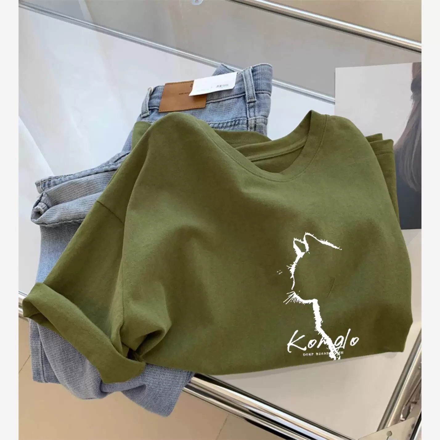 Đồ xuất khẩu dư thừa ~ Áo thun cotton ngắn tay mùa hè, may sẵn, xuất khẩu, kiểu dáng rộng rãi, unisex