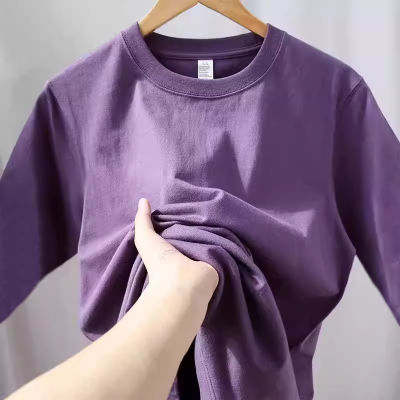 Xả kho hàng hiệu~ Hàng tồn kho xuất khẩu, hàng cắt mác, chất liệu cotton nguyên chất dày dặn, áo thun dài tay đa năng mùa thu đông mới, lớp lót cơ bản