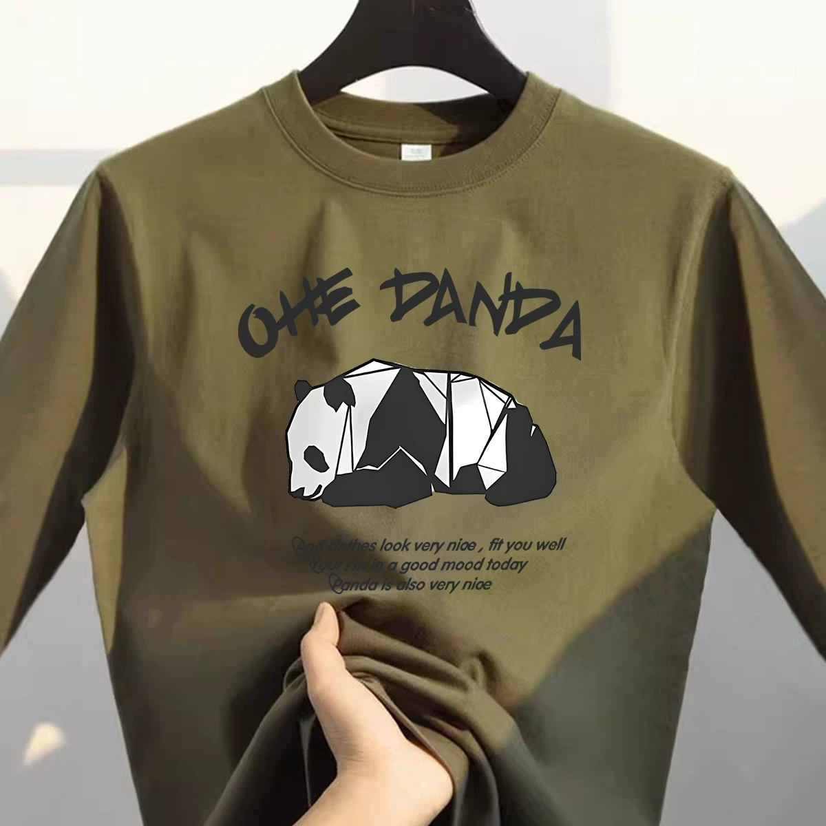 Outlet~ Quầy xuất khẩu hàng hiệu áo thun dài tay dáng rộng chất liệu cotton nguyên chất đa năng mùa thu đông kiểu Mỹ dành cho nam và nữ