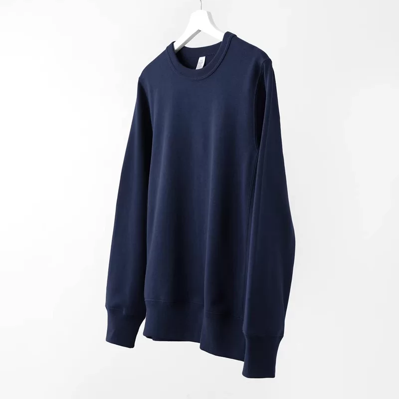 Đồ xuất khẩu dư thừa ~ Áo thun cotton nguyên bản, kiểu mới, unisex, cổ tròn, tay dài, màu kaki, xuất khẩu đã cắt mác, mùa xuân thu