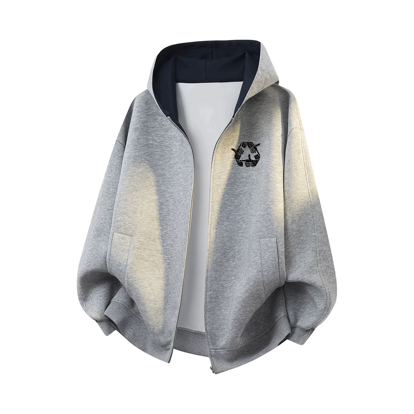 Outlet~ Hàng xuất khẩu thanh lý, áo khoác cardigan thể thao có mũ kiểu Mỹ mới mùa thu, thời trang, giá rẻ