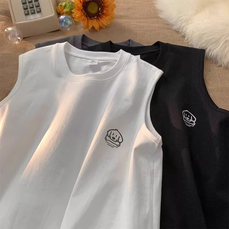 Outlet~ Hàng xuất khẩu thanh lý áo vest cổ điển Mỹ, áo thun mùa hè, áo ba lỗ thường ngày cho nam và nữ