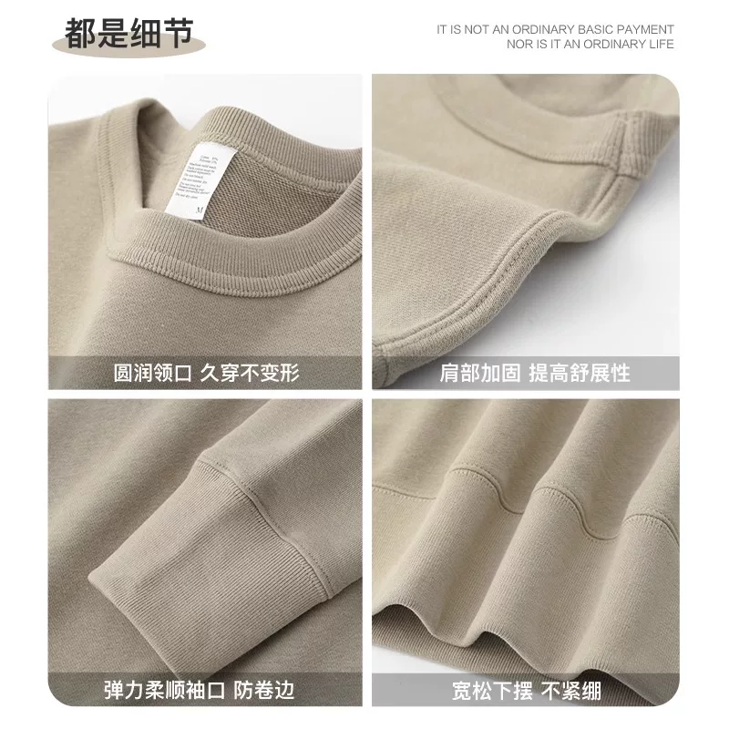 Đồ xuất khẩu dư thừa ~ Áo thun cổ tròn kiểu Mỹ, xuất khẩu đã cắt mác, dành cho nam và nữ, kiểu dáng mỏng mùa xuân thu, đa năng và hợp thời trang.