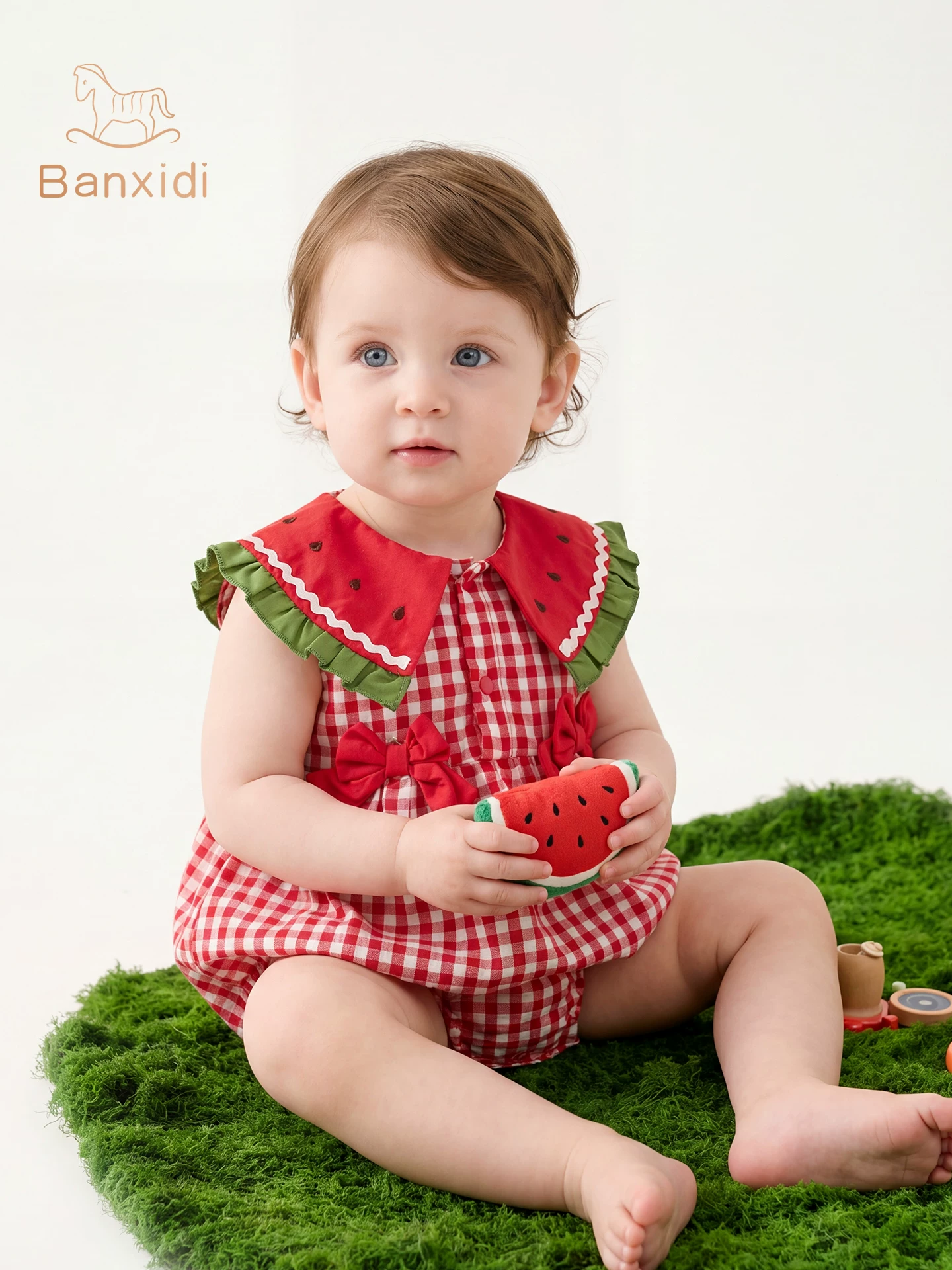 Quần áo trẻ em, quần áo mùa hè, quần áo dã ngoại bằng cotton nguyên chất cho trẻ sơ sinh và trẻ nhỏ, áo ghi lê trẻ em, áo liền quần mỏng mùa hè, áo liền quần