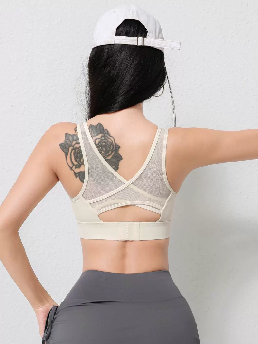 Áo ngực thể thao Jiumai Yipin dành cho nữ, áo ngực chạy bộ chống sốc, thiết kế lưng đẹp, thích hợp mặc ngoài trời, áo ngực tập thể dục, áo ngực kiểu vest, áo tập yoga.