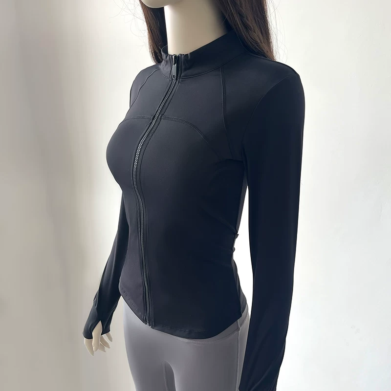 Áo khoác yoga nữ mẫu mới 2026, áo thể thao dài tay tập luyện chạy bộ, Pilates cao cấp phong cách thu đông