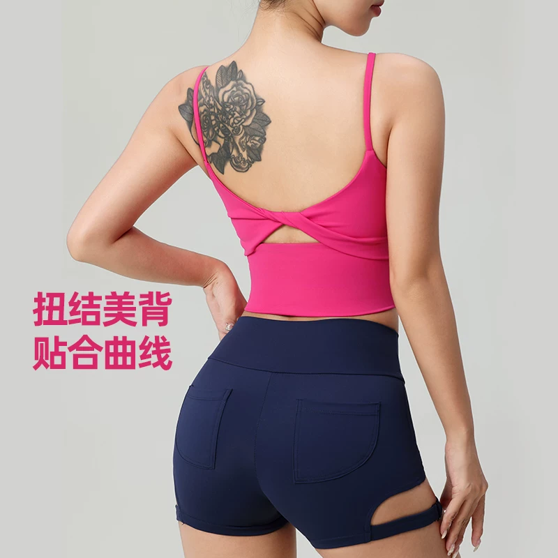 [Bộ sưu tập hàng thanh lý] Áo thể thao nhanh khô, thoáng khí, áo tập yoga, quần short tập thể dục dành cho nữ.