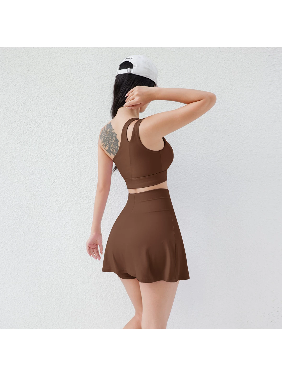Áo ngực thể thao một dây kiểu mới mùa hè châu Âu và Mỹ dành cho nữ, áo ngực thể thao yoga kiểu dáng xu hướng, có đệm ngực.
