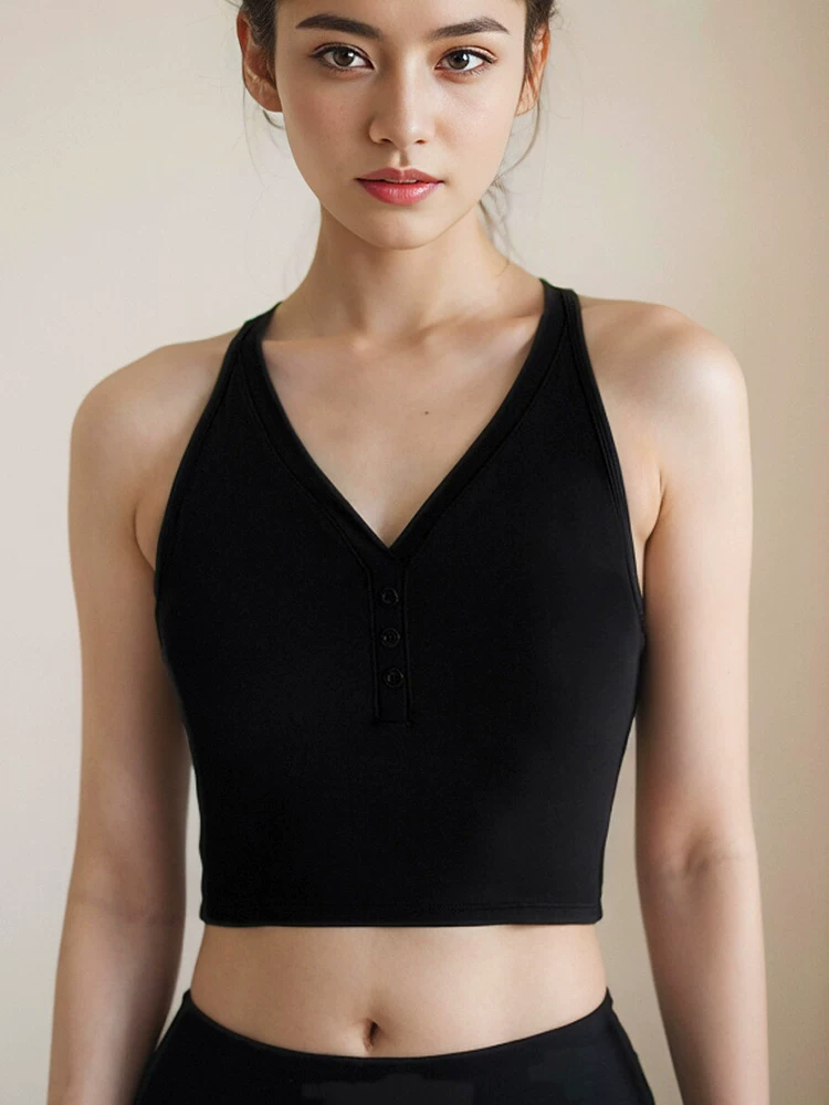 Áo ngực thể thao gợi cảm chống sốc chạy bộ yoga áo tập Pilates áo ngực tập thể dục mùa hè dopamine