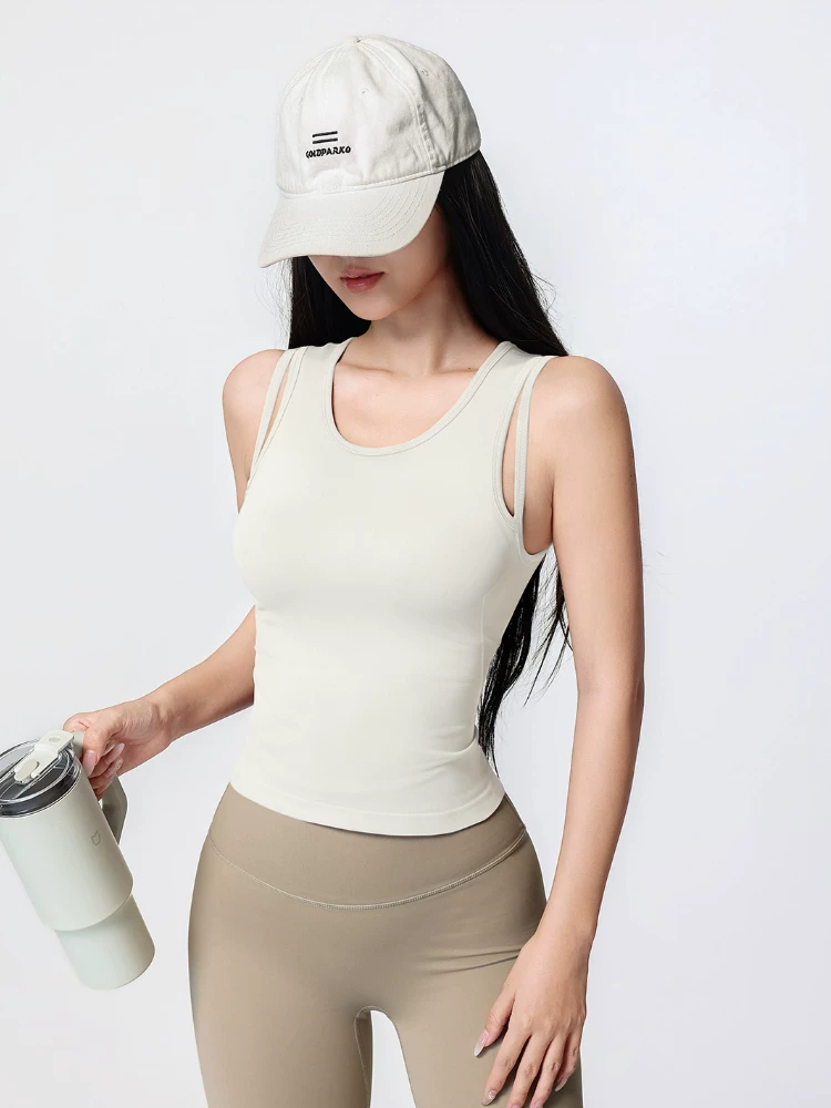 Áo vest thể thao mới dành cho nữ của Jiumai Yipin, áo ngực thể thao chống sốc khi tập luyện cường độ cao, trang phục tập yoga Pilates chuyên nghiệp.