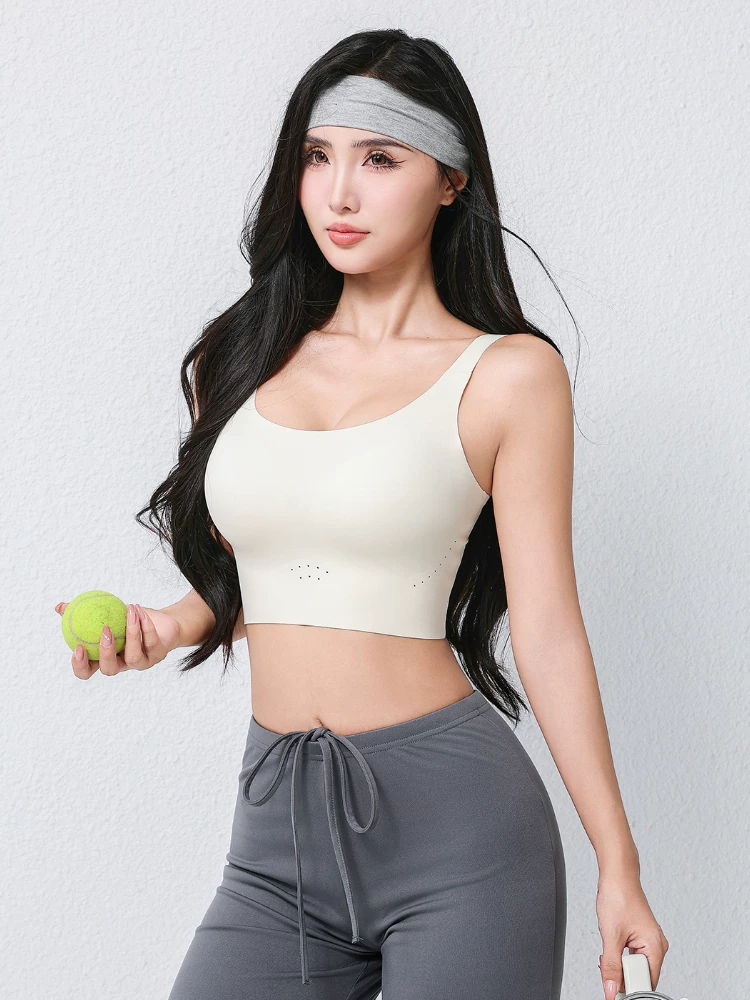 Áo tập yoga BRA2.0 cường độ cao, cảm giác thoải mái như không mặc, áo ngực thể thao hàng ngày, tôn dáng lưng đẹp, chống sốc, nhanh khô, giúp ngực lớn trông nhỏ hơn.