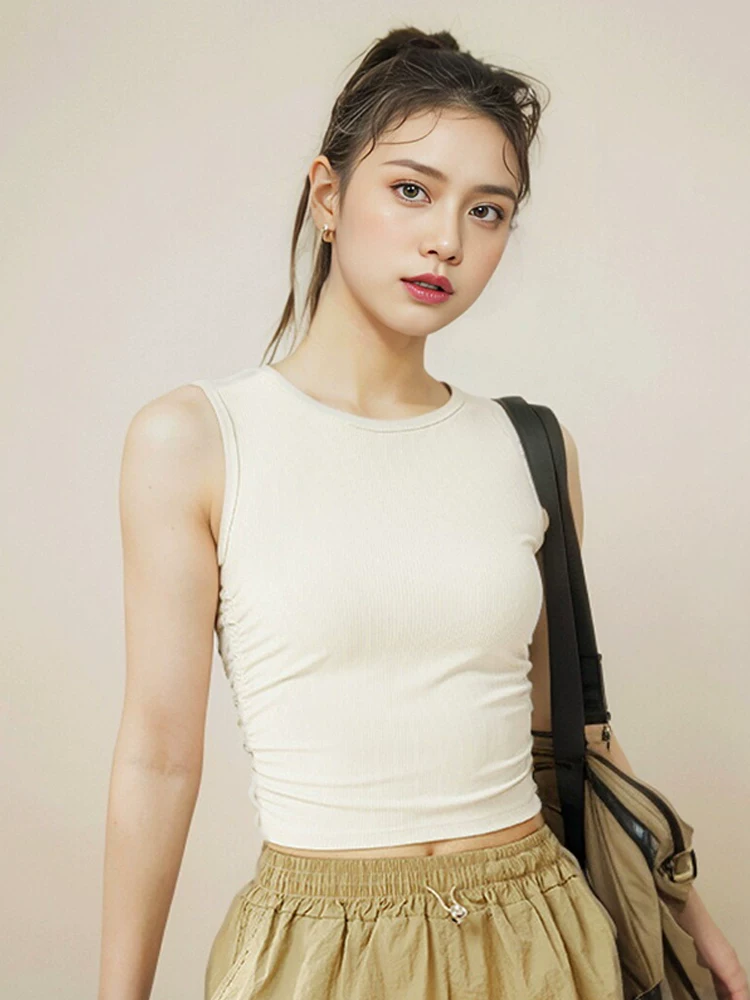 Áo vest thể thao làm mát cho nữ, áo tập thể dục ôm sát mùa hè, thiết kế lưng đẹp, thích hợp cho chạy bộ, tập luyện và yoga.