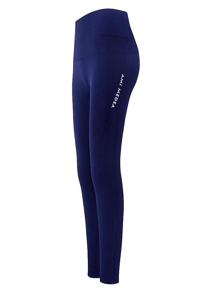 Quần legging thể thao co giãn cao dành cho nữ, thích hợp cho chạy bộ và tập luyện ngoài trời, quần yoga cạp cao nâng mông, dài chín phần mười.