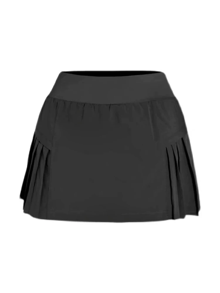 Váy ngắn nhanh khô mùa hè, váy chữ A cạp cao chống lộ hàng dành cho cầu lông, chạy marathon, tập thể dục và quần vợt.