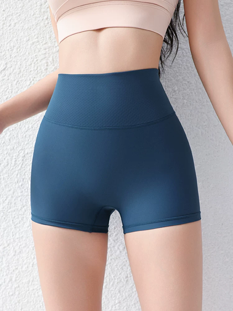 Quần short tập thể dục nữ, quần short thể thao yoga bó sát, quần legging nâng mông cạp cao, quần short mùa hè.