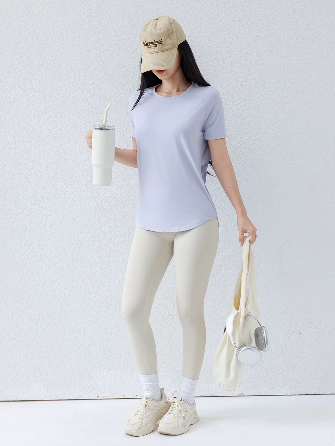 Áo thể thao Jiumai Yipin Ice Skin dành cho nữ, áo thun thể thao dáng rộng tập yoga, cầu lông, tay ngắn, chạy bộ, nhanh khô.