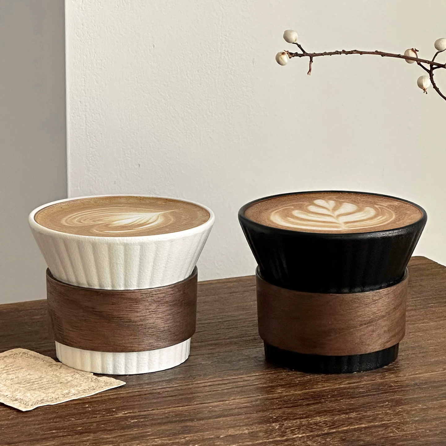 Cốc gốm cổ điển, cốc cà phê treo tai, cốc latte và cốc Americano đá dùng trong gia đình, cốc cầm tay chống bỏng, cốc đặc biệt dành cho nghệ thuật latte espresso.
