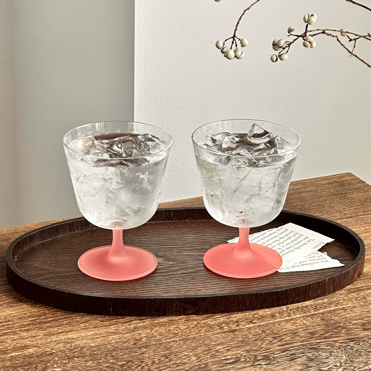 Ly thủy tinh miệng rộng chất lượng cao, ly cocktail nhẹ, ly cà phê đá Americano, ly uống nước.