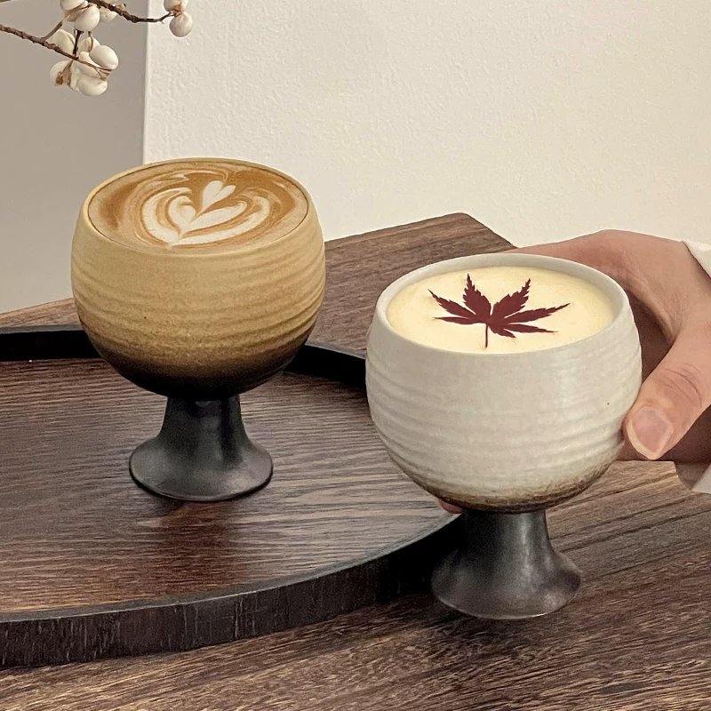 Tách cà phê gốm sứ cổ điển với thiết kế độc đáo, tách espresso latte art, tách đá cao cấp, sang trọng và sáng tạo