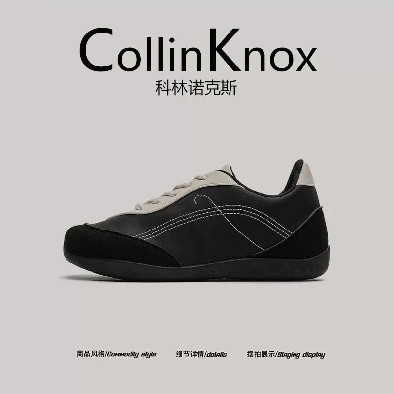 [american retro] CollinKnox 2026 giày nam hợp thời trang mới mùa hè 2026 giày tập luyện kiểu Đức đế mỏng màu mocha