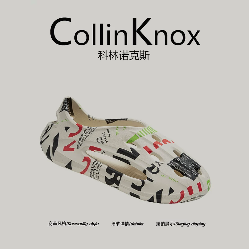 [Phong cách và hợp thời trang] CollinKnox 2026 Giày guốc nam mới mùa hè dành cho hoạt động ngoài trời, giày đi biển siêu nhẹ.