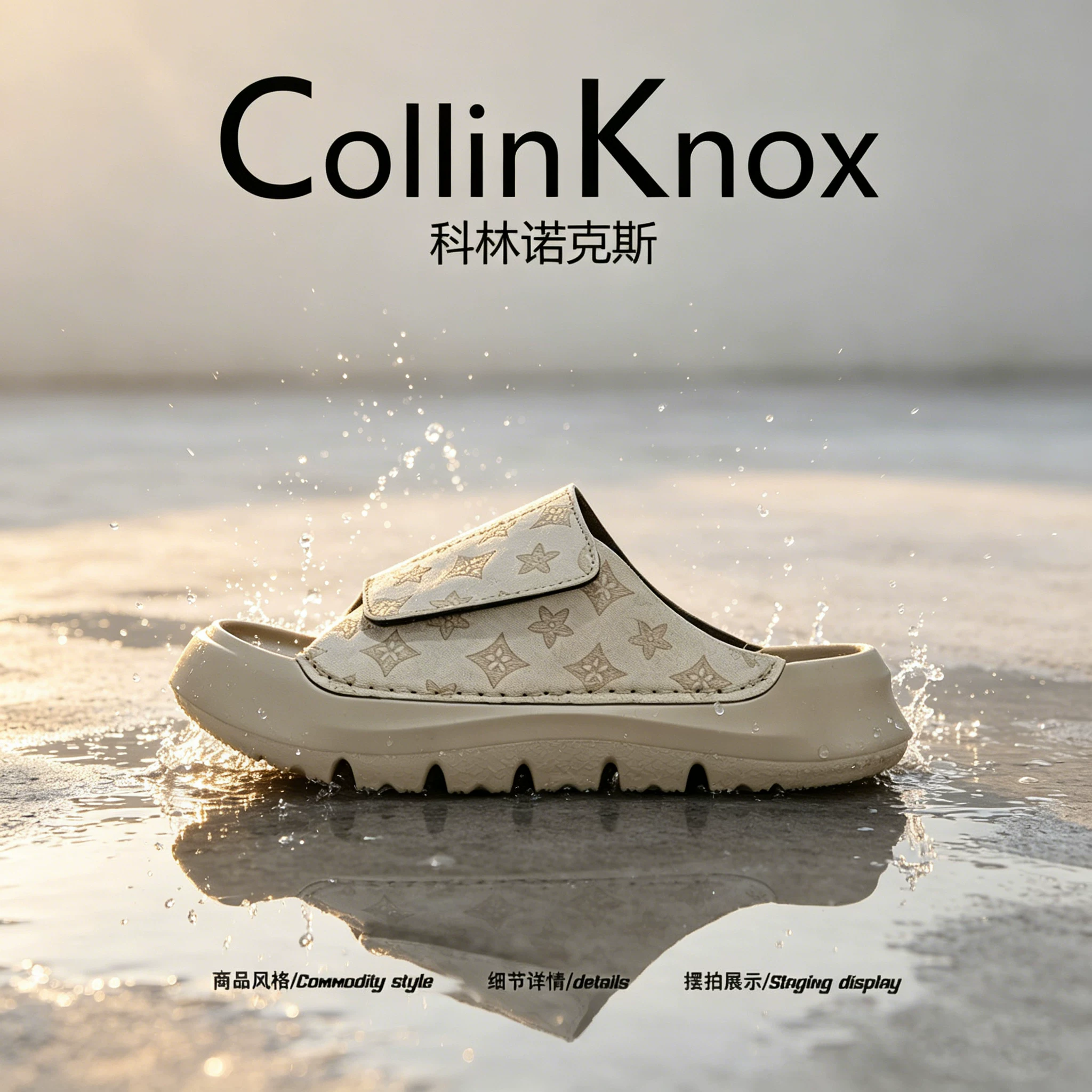 [Thời trang hot] Giày nam đế dày cỡ lớn CollinKnox mùa hè 2026 mới