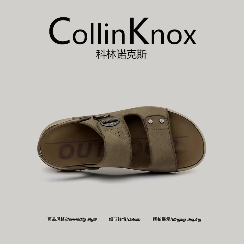 [Siêu nhẹ và chống trượt] Dép hai quai CollinKnox 2026 kiểu dáng mùa hè mới dành cho nam, giày đi bộ đường dài chống trượt ngoài trời