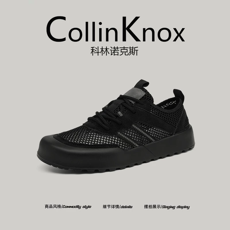[Sự lựa chọn ưa thích khi đi chơi] Giày thường ngày mùa hè mới CollinKnox 2026 dành cho nam, giày lưới nhẹ và thoáng khí