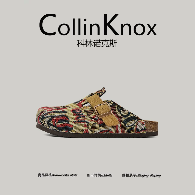 【Hàng hiếm】Giày thường ngày kiểu Birkenstock dành cho nam giới mới của CollinKnox mùa hè 2026