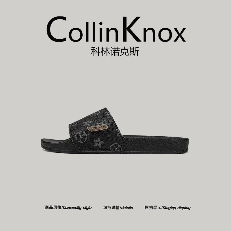 [Hàng hóa chất lượng cao cấp] Dép xỏ ngón phong cách châu Âu mùa hè mới CollinKnox2025 dành cho nam, dép đi biển thương hiệu thời thượng